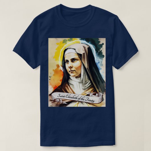 St. Elisabeth der Dreifaltigkeit Katholische Kirch T-Shirt (Design vorne)