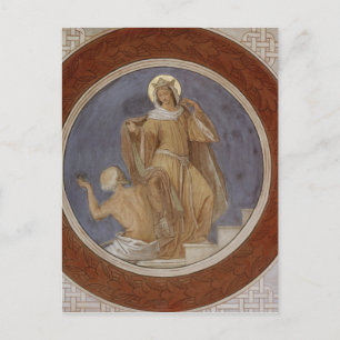 St. Elisabeth, die ihr Coat einem Beggar gibt Postkarte