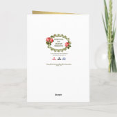 St. Elisabeth of Portugal Grußkarte Karte (Rückseite)