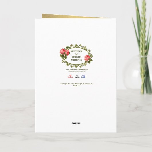 St. Elisabeth of Portugal Grußkarte Karte (Rückseite)