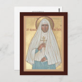 St. Elisabeth the New Martyr Prayer Card Postkarte (Vorne/Hinten)