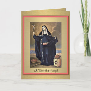 St. Elisabeth von Portugal Grußkarte Karte
