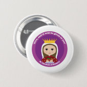 St. Elisabeth von Ungarn Button (Vorne & Hinten)