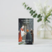 St. Elisabeth von Ungarn individuell anpassbare Pr Telefonnummerkarte (Stehend Vorderseite)