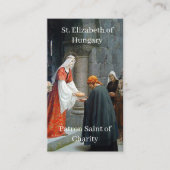 St. Elisabeth von Ungarn individuell anpassbare Pr Telefonnummerkarte (Vorderseite)