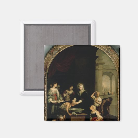 St. Elisabeth von Ungarn Magnet (Vorderseite/Rückseite)