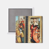 St. Elisabeth von Ungarn Magnet (Vorderseite/Rückseite)