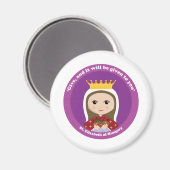 St. Elisabeth von Ungarn Magnet (Vorderseite/Rückseite)