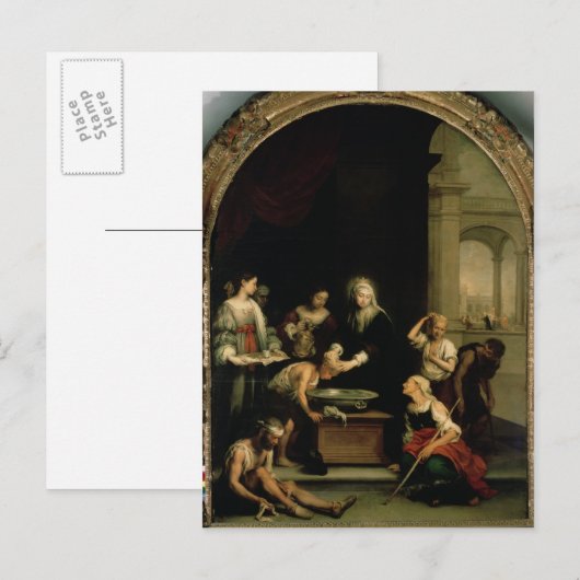 St. Elisabeth von Ungarn Postkarte (Vorne/Hinten)