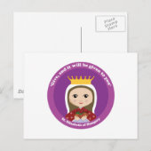 St. Elisabeth von Ungarn Postkarte (Vorne/Hinten)