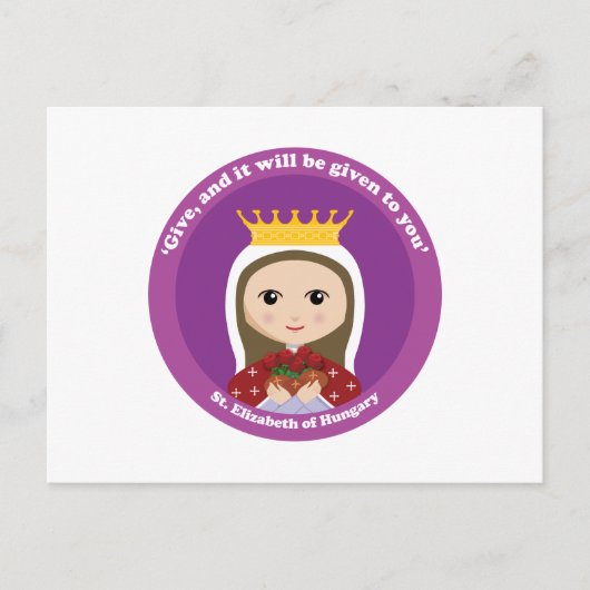 St. Elisabeth von Ungarn Postkarte (Vorderseite)