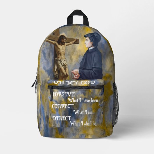 St Elizabeth Ann Seton Catholic Saint Bedruckter Rucksack (Vorderseite)