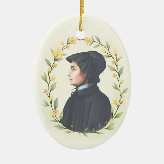 St Elizabeth Ann Seton God's Peace and Blessings Keramik Ornament (Vorne)