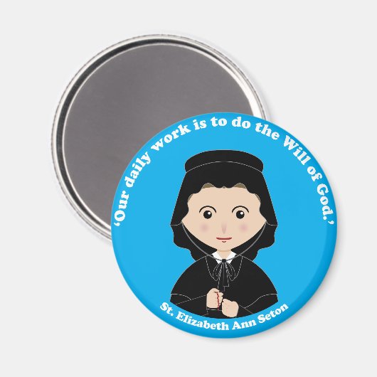 St. Elizabeth Ann Seton Magnet (Vorderseite/Rückseite)