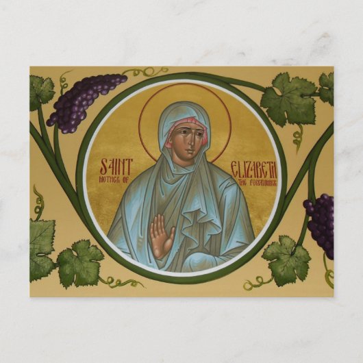 St. Elizabeth Prayer Card Postkarte (Vorderseite)