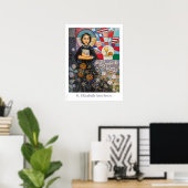 St. Elizabeth Seton Katholisches Klassenposter Poster (Heimbüro)