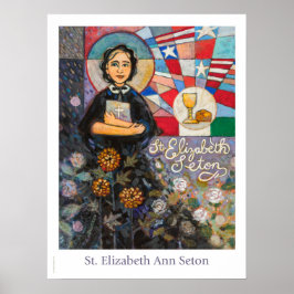 St. Elizabeth Seton Katholisches Klassenposter Poster