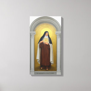 St. Elizabeth von Dreiheit katholischen Carmelite Leinwanddruck