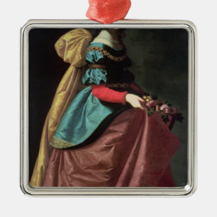 St. Elizabeth von Portugal 1640 Ornament Aus Metall
