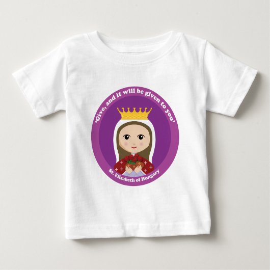 St. Elizabeth von Ungarn Baby T-shirt (Vorderseite)