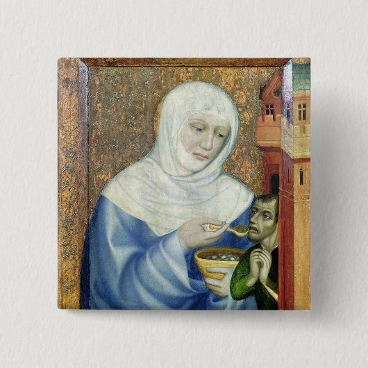 St. Elizabeth von Ungarn Button (Vorderseite)