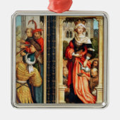 St. Elizabeth von Ungarn Silbernes Ornament (Vorne)