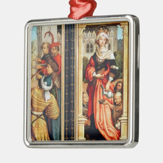 St. Elizabeth von Ungarn Silbernes Ornament (Links)