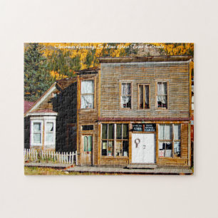 St. Elmo Colorado Ghost Town.Weihnachtsgrüße Puzzle