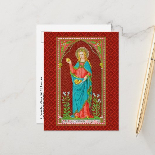 St. Emerentiana of Rome (SAU 36) Postkarte (Vorderseite/Rückseite Beispiel)