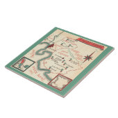 St. Emilion Bordeaux Wine Map  Ceramic Tile Fliese (Seite)