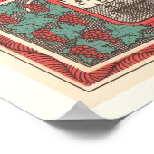 St. Emilion Bordeaux Wine Map Print Poster (Ecke)