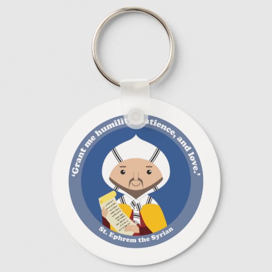 St. Ephrem von Syrien Schlüsselanhänger (Vorderseite)