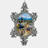 St. Erhard Church, Salzburg, Österreich, Schneeflocken Zinn-Ornament (Links)