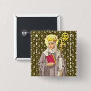St. Etheldreda (Audrey) (P 003) Button