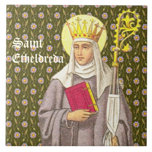 St. Etheldreda (Audrey) (P 003) Fliese (Vorderseite)