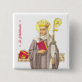 St. Etheldreda (Audrey) (P 003) Knopf Button (Vorderseite)