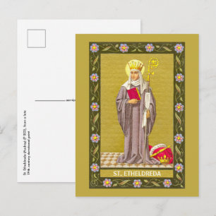 St. Etheldreda (Audrey) (P 003) Postkarte