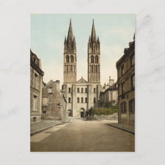 St Etienne Kirche, Caen, Frankreich Postkarte