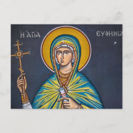 St. Euphemia Orthodox Christian Icon Postkarte