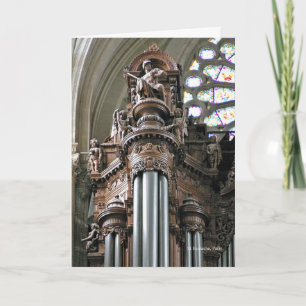 St Eustache organ greeting card Karte