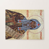 St. Euthymios, Patriarch von Trnovo Orthodoxe Ikon Puzzle (Horizontal)
