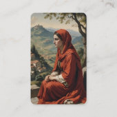 St. Fabiola Holy Card Visitenkarte (Vorderseite)