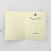 St. Faustina Göttliche Barmherzigkeit, Massenangeb Karte (Innenseite)