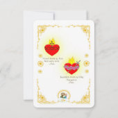 St. Faustina Holy Card Einladung (Rückseite)