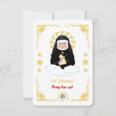 St. Faustina Holy Card Einladung (Vorderseite)