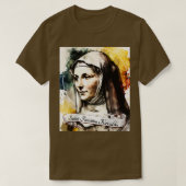 St Faustina Kowalska Katholische Kirche Heilige Re T-Shirt (Design vorne)