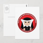 St. Faustina Kowalska Postkarte (Vorne/Hinten)