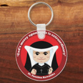 St. Faustina Kowalska Schlüsselanhänger (Vorderseite)