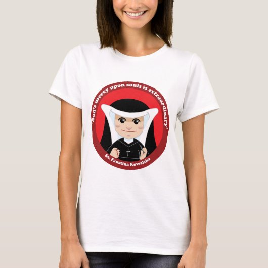 St. Faustina Kowalska T-Shirt (Vorderseite)