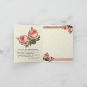 St. Faustina Note Card w/scriptural gieß Karte (Innenseite)